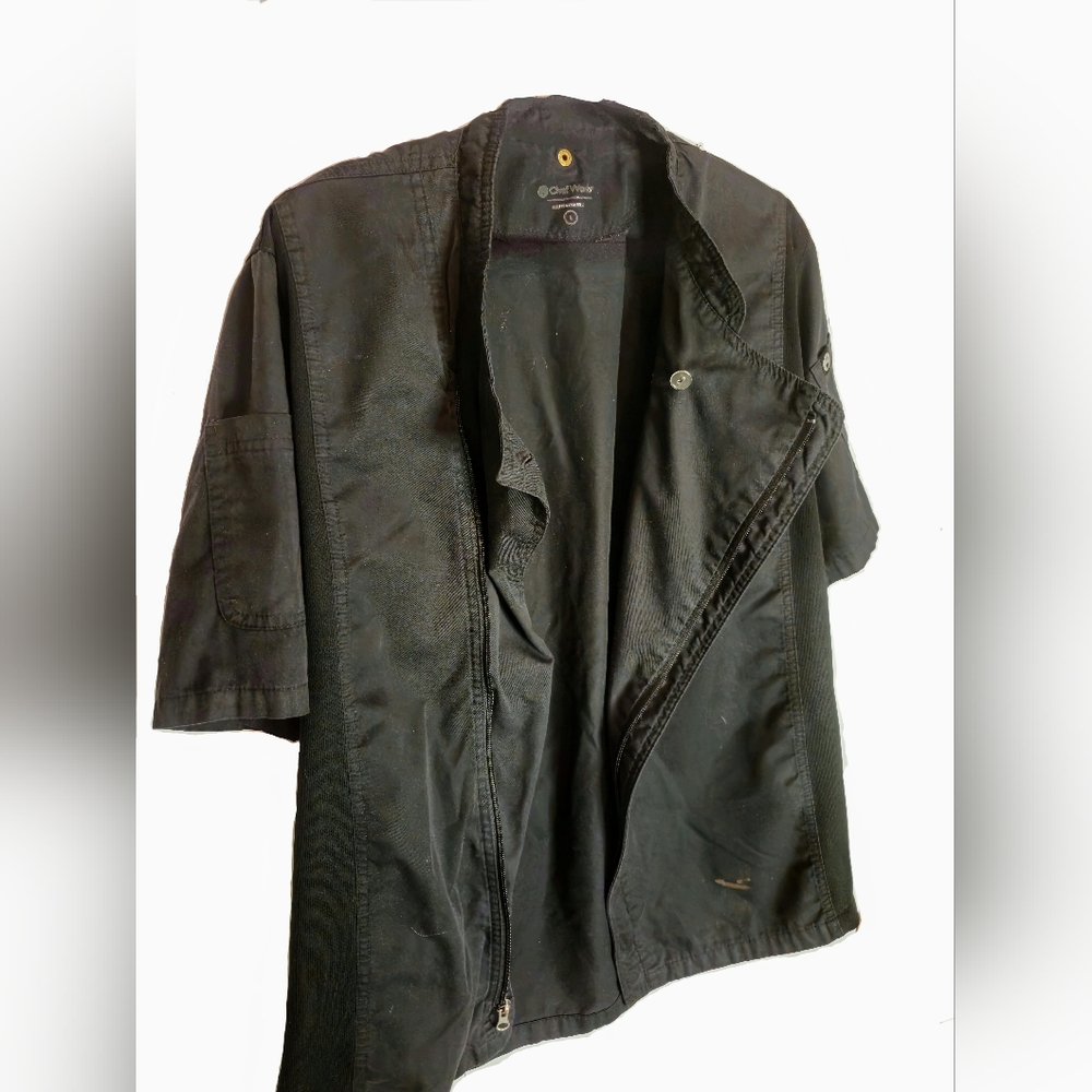 Chef Coat Qual Creek Black L - Picture 6 of 9